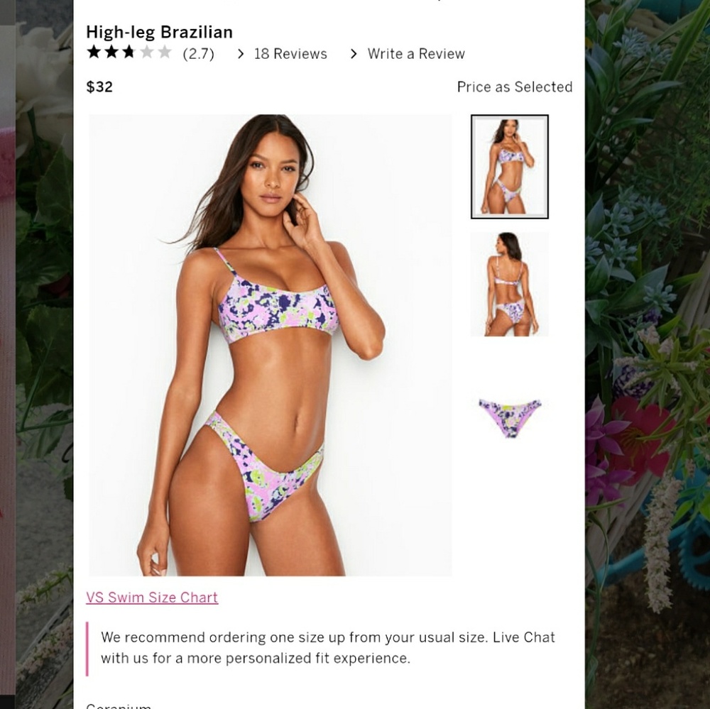 PINK Victoria's Secret Brazilian Bikini Bottoms